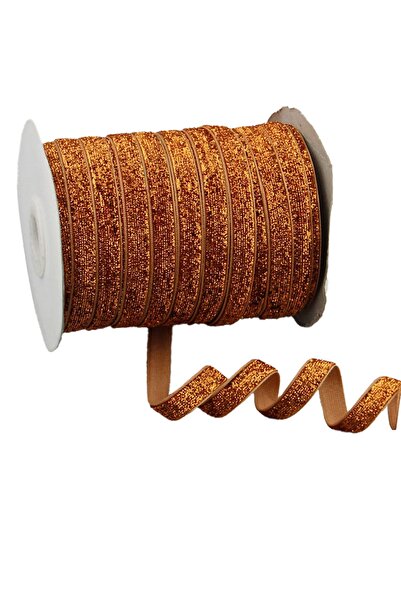 E Elmas شريط برتقالي لامع (1 سم - 5 م)