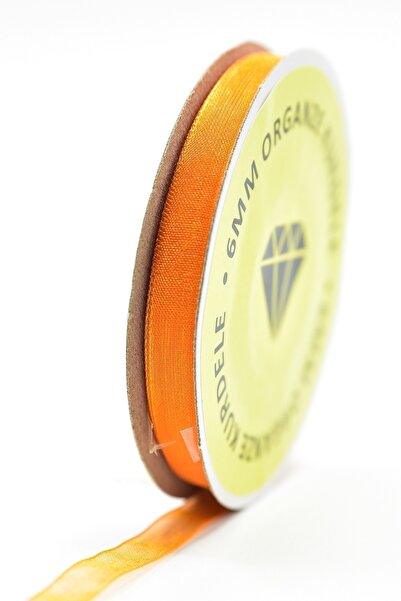 E Elmas شريط أورجانزا برتقالي (6 مم - 20 م)