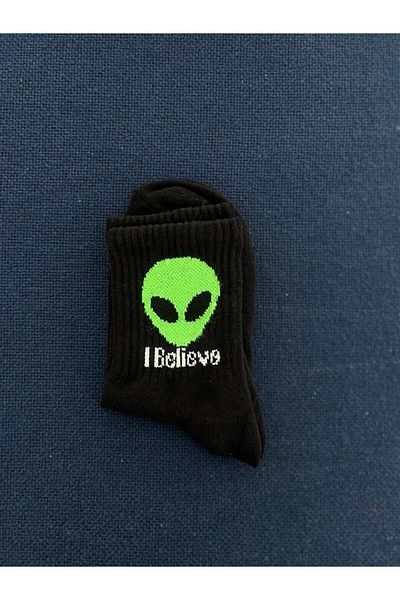 Touz I Believe Unisex Black College Κάλτσες