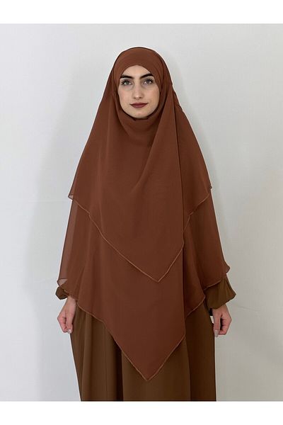 erasra class 4 String Camel Souffle Veiled Khimar - Τρεις στρώσεις σιφόν κασκόλ