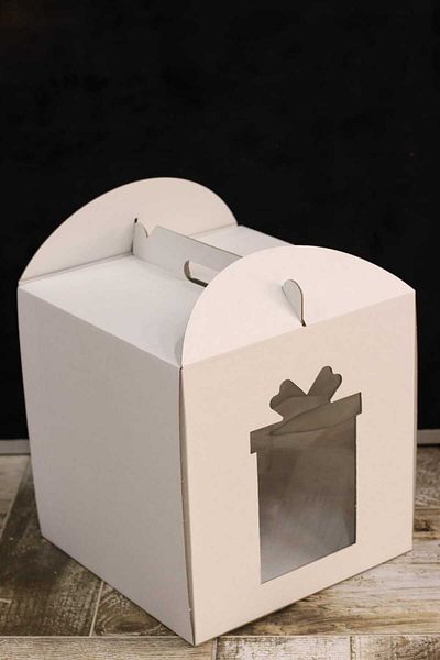 demontecraft Gift Box Patterned Gift Package with Window 30x30x31 (3 PCS)