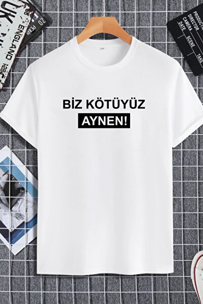 macklin تي شيرت كبير الحجم مطبوع للجنسين، نحن سيئون تمامًا