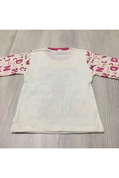 Süpermini 66-50-23 Alfabe Desenli 2Li Kız Pijama Takım 4-6 Yaş