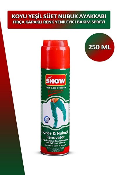 Dopar Bağcık Show Koyu Yeşil Fırça Kapaklı Süet Ve Nubuk Renk Yenileyici Bakı...