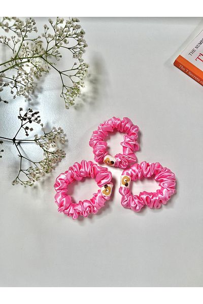 Donna Liberta New Season Barbie Series Γυναικεία σατέν κλιπ μαλλιών Scrunchie Barbie Series