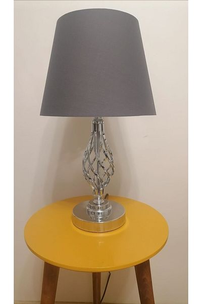 RİOLİGHT RETRO1 Rustic Vintage Chrome Body Sand - Lampholder Lampshade 1XE27