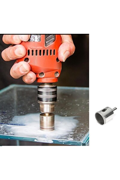 Depolife 16mm Mermer Granit Fayans Cam Yuvarlak Delme Panç Elmas Uç Yuvarlak Açma Matkap Için Karot