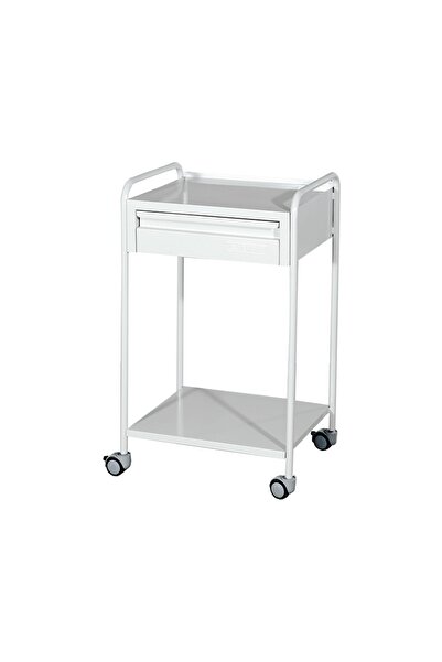 Medikalbirlik Çekmeceli ve Raflı Cihaz Arabası E-233