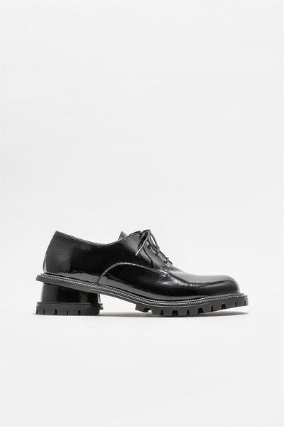 Elle Shoes Women's Black Leather Oxford