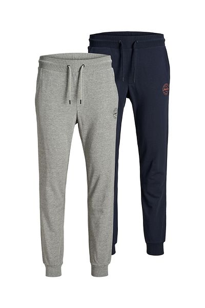 Jack & Jones Hose 2er-Pack Sweathosen in bequemer Passform mit Kordelzug