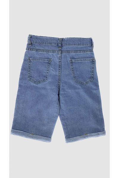 minny max Denim Fabric Capri with Adjustable Elastic Waist