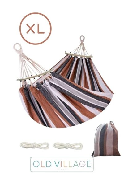 Old Village Concept Çift Kişilik Kumaş Kamp Hamağı, Ev Hamağı, Piknik Hamağı ...