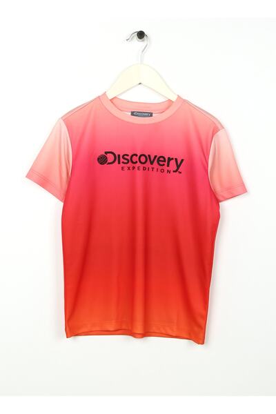 Discovery Expedition Baskılı Pembe - Turuncu Kız Çocuk T-shirt Degra Gırl