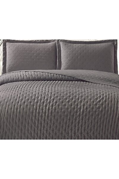 Royal Home Riva Soft Tek Kişilik 2 Parça Yatak Örtüsü Seti Antrasit