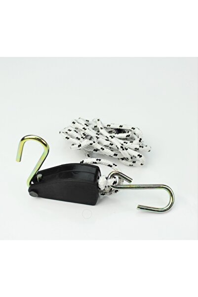 İDEAL OTOMOTİV Kancalı Cırcır Halatı, Ayarlanabilir Halat Kasnağı Çekme Aleti