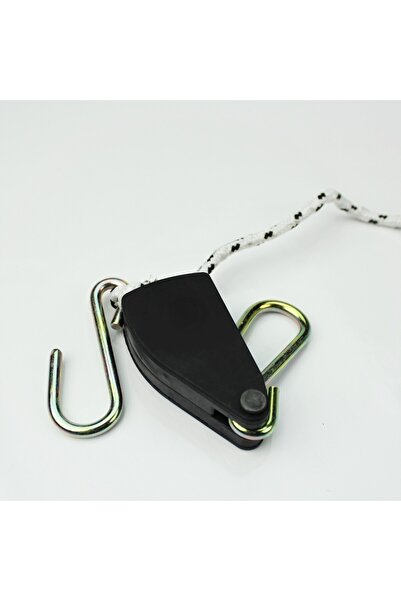 İDEAL OTOMOTİV Kancalı Cırcır Halatı, Ayarlanabilir Halat Kasnağı Çekme Aleti