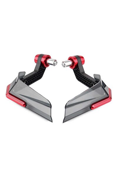 MotoExpress Universal Motosiklet Manet Elcik Koruma Rüzgarlık Kırmızı