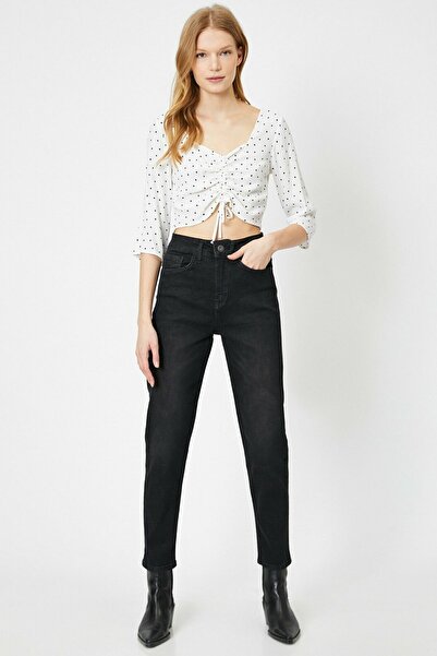 DRC trend Derek Women's Black Mom Jean High Waist Boyfriend Jeans