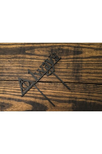 Rapithwin Always Harry Potter Pasta Üstü Süsü Siyah (3d Yazıcıda)