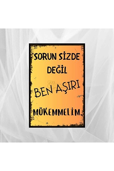 Hayal Poster Sorun Sizde Değil Ahşap Poster
