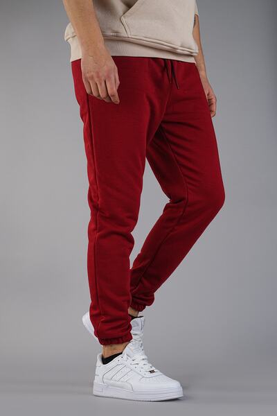 bombe Men's Sweatpants 3 Thread Claret Red
