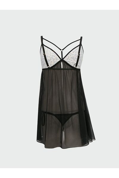 LC Waikiki Σετ babydollς και σλιπ χωρίς μοτίβο