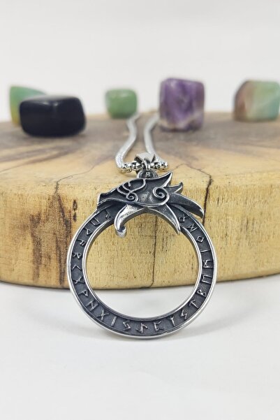 Ayya Aksesuar قلادة من الفولاذ 316L وWiking Compass قلادة هالسكيت للجنسين