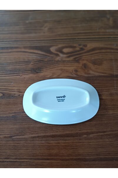 Bonna Porselen Harena Seri 6'lı Oval Kahvaltı Tabağı 15x8,5 cm S-Mt-HrnGrm15Oky
