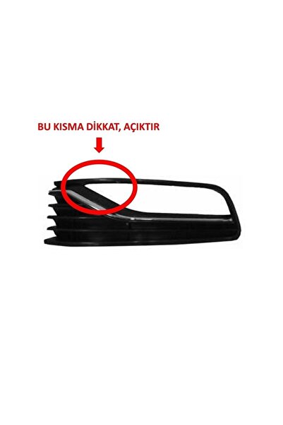 PLASTECH Vw Polo 2015-2018 Sol Sis Farı Izgarası Çerçevesi Krom 6c0854661c