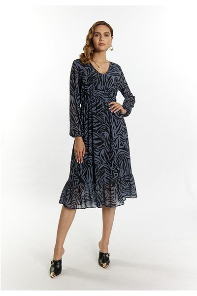 Faina Kleid mit Zebra-Print