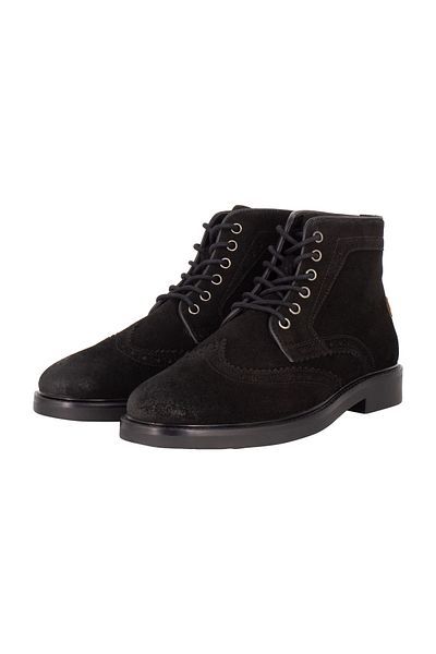 Dreimaster Vintage Brogue-Stiefeletten incus