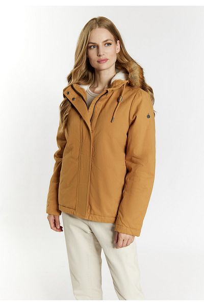 Dreimaster Webpelz-Innenfutter ile Vintage wattierte Winterjacke