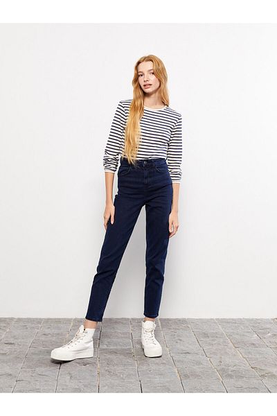 LC Waikiki Mom Fit Straight Γυναικείο Jean Παντελόνι