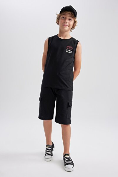 DeFacto Boy's Crew Neck Back Printed Athlete A9186a823hs