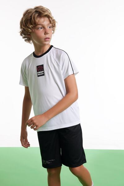 DeFacto Tricou cu mânecă scurtă imprimat cu decolteu turnat oversize pentru băiat A9183a823hs