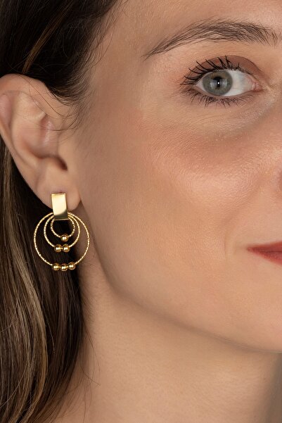 Else Silver Modern Tasarımlı Gümüş Dorika Halka Küpe