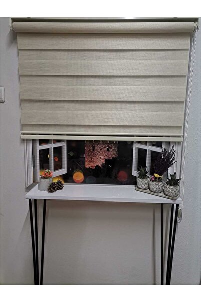 İREMKARAHOME Bambu Raks Krem Zebra Perde