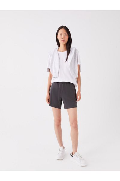 LC Waikiki Comfortable Molded Women's Shorts with Elastic Waist