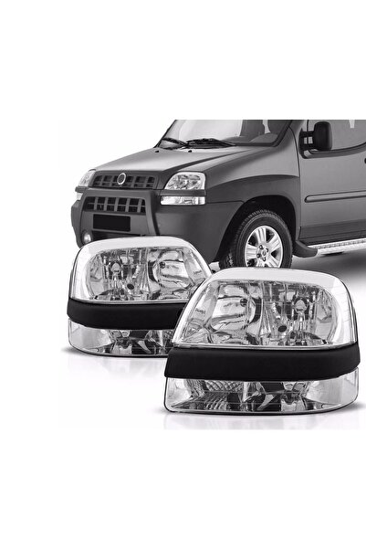 FESAN Fiat Doblo Sağ + Sol Ön Far Lambası Takımı Manuel 2001--2005