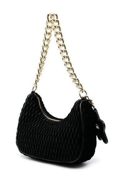 Versace Women's Brand Logo Luxury Use Black Shoulder Bag 75Va4Bo1 Zs411-899