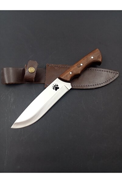 göcen El yapımı Verzalit Saplı Paslanmaz Çelikten Av ve Kamp Bıçağı