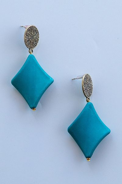 Lila Rosa Ethnic Authentic Earrings