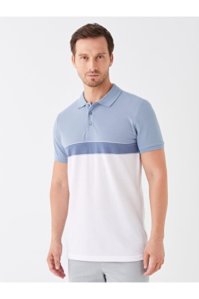 LC Waikiki Polo Yaka Kısa Kollu Renk Bloklu Erkek Tişört