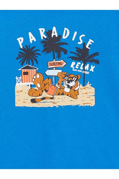 LC Waikiki Boy - Crew Neck and Printed Short Sleeve T-Shirt