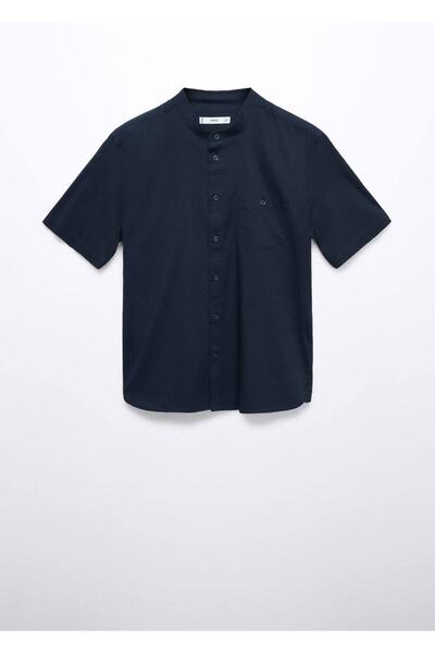 MANGO Man %100 pamuklu hakim yaka gömlek