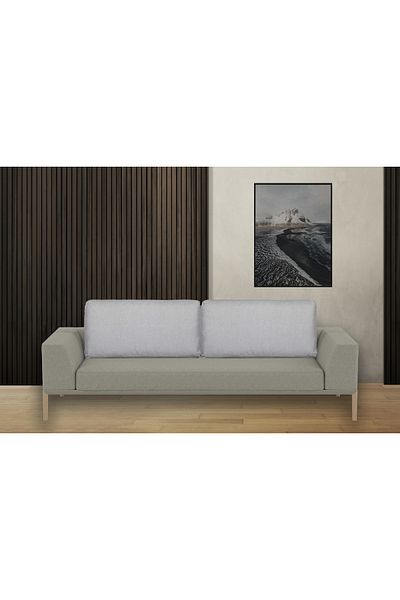 AYPETEKS Cutie de in crem-bej Model de canapea Husă de pernă pentru spătar Set de grădină Husă de pernă de dimensiuni mari