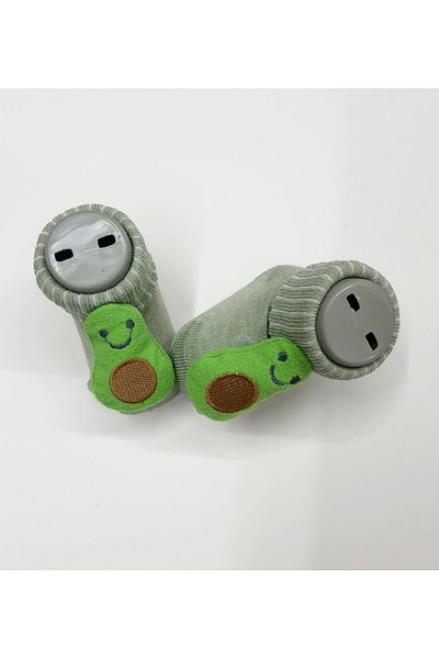 Bumbo Baby socks with avocado accessories