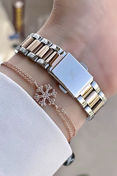 Daniel Klein Modern Thin Case Women's Wristwatch and Bracelet