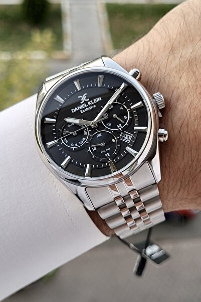 Daniel Klein Dial Black Cordon Silver Color Cordon Inner Indicators Active Fu...