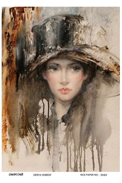 LİNEART DHE4- ورق ديكوباج نحاسي مقاس 29 × 42 سم